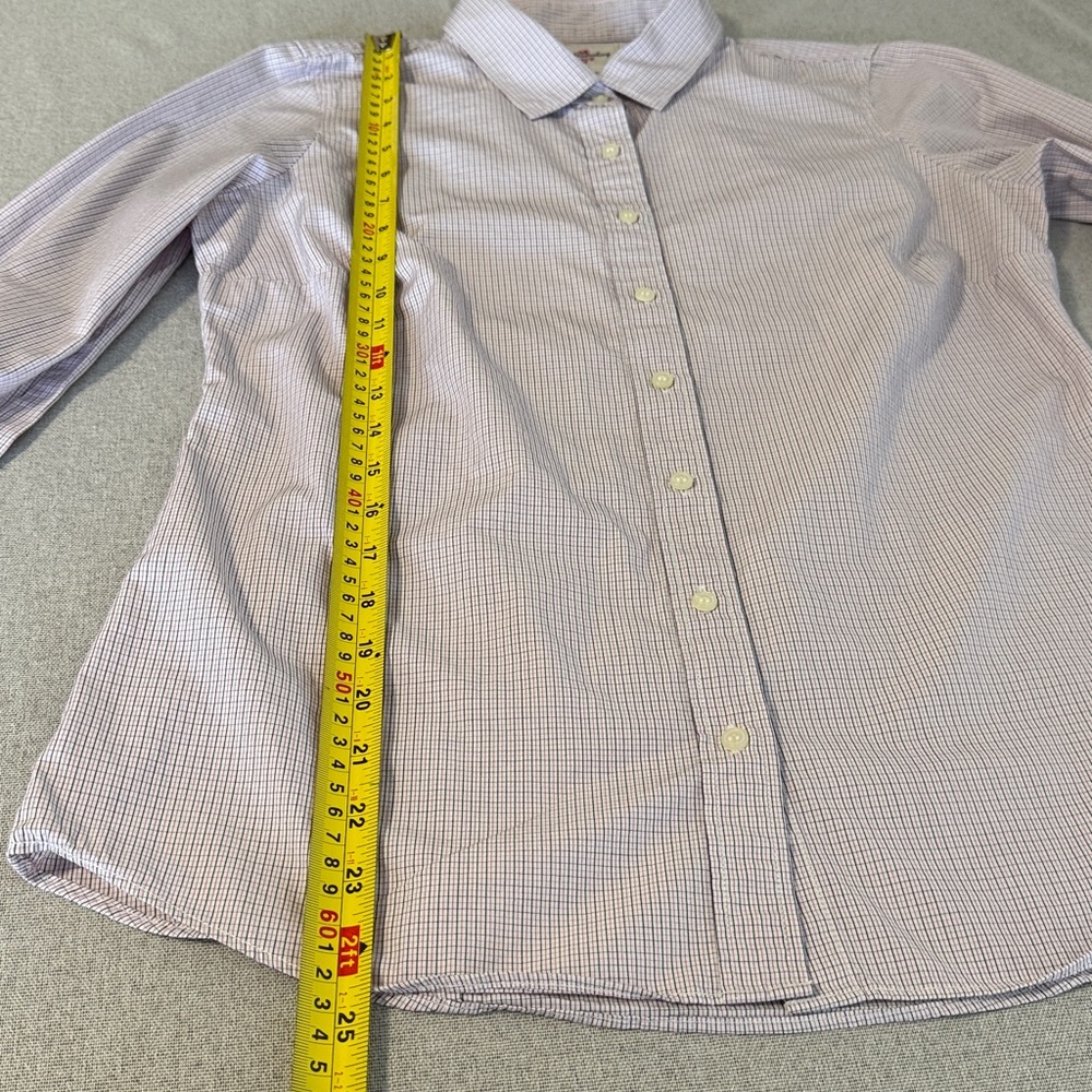 J. Crew Haberdashery Pink Button down Checkered Cotton Shirt SZS. Long sleeve. - Picture 9 of 14